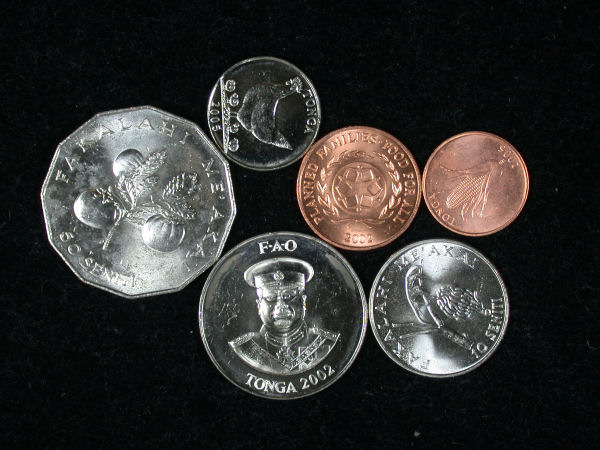 Tonga Set of 6 Coins